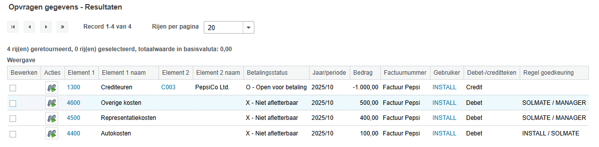 aanpassing in coda